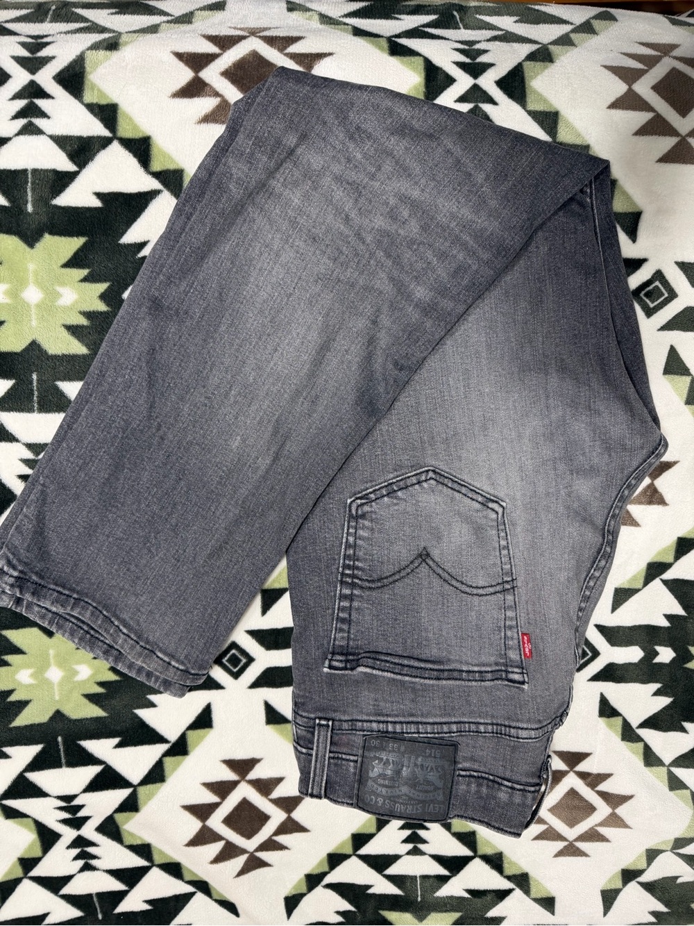 Levi’s 505 Vintage . Men’s Washed Gray Straight Jeans